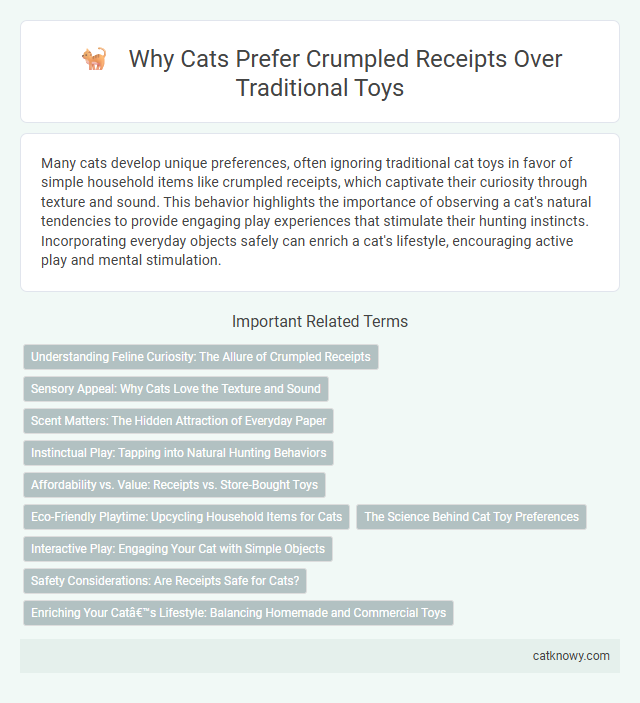 Why Cats Prefer Crumpled Receipts Over Traditional Toys