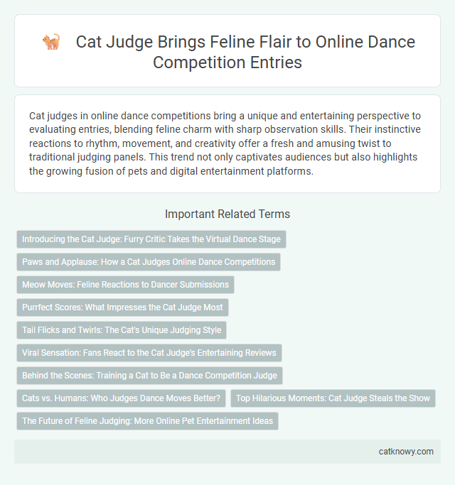 Cat Judge Brings Feline Flair to Online Dance Competition Entries