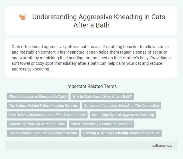 Understanding Aggressive Kneading in Cats After a Bath