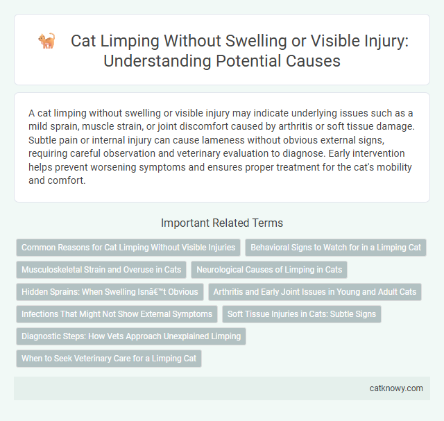 Cat Limping Without Swelling or Visible Injury: Understanding Potential Causes