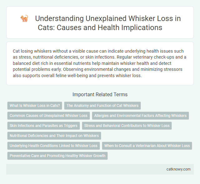 Understanding Unexplained Whisker Loss in Cats: Causes and Health Implications