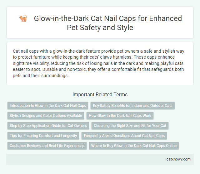 Glow-in-the-Dark Cat Nail Caps for Enhanced Pet Safety and Style