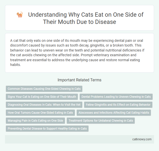 Understanding Why Cats Eat on One Side of Their Mouth Due to Disease