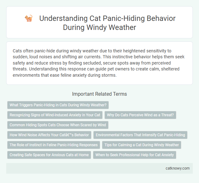 Understanding Cat Panic-Hiding Behavior During Windy Weather