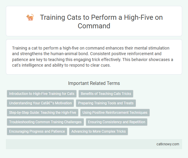 Training Cats to Perform a High-Five on Command