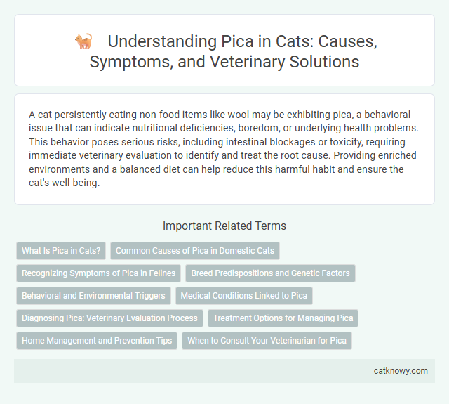 Understanding Pica in Cats: Causes, Symptoms, and Veterinary Solutions