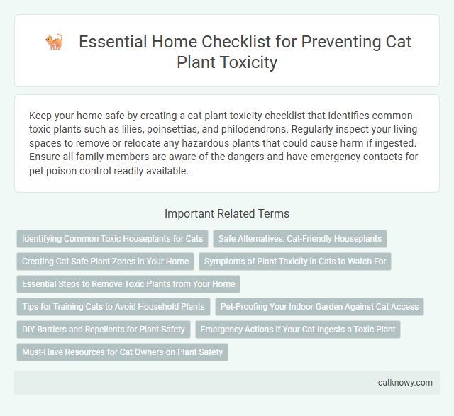 Essential Home Checklist for Preventing Cat Plant Toxicity