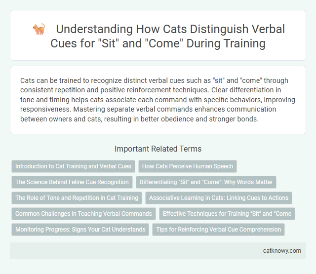 Understanding How Cats Distinguish Verbal Cues for Sit and Come During Training