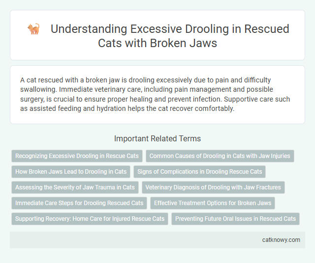 Understanding Excessive Drooling in Rescued Cats with Broken Jaws