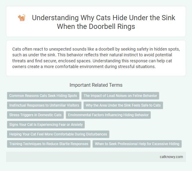Understanding Why Cats Hide Under the Sink When the Doorbell Rings