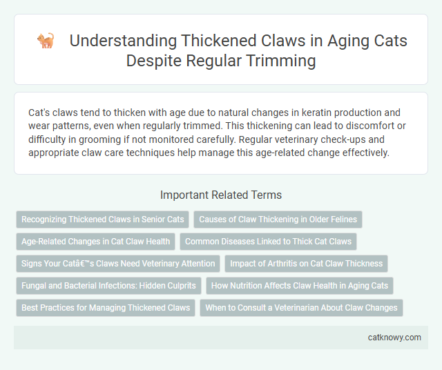 Understanding Thickened Claws in Aging Cats Despite Regular Trimming