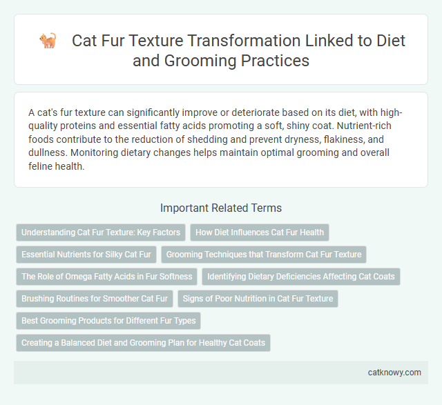 Cat Fur Texture Transformation Linked to Diet and Grooming Practices