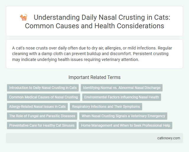Understanding Daily Nasal Crusting in Cats: Common Causes and Health Considerations