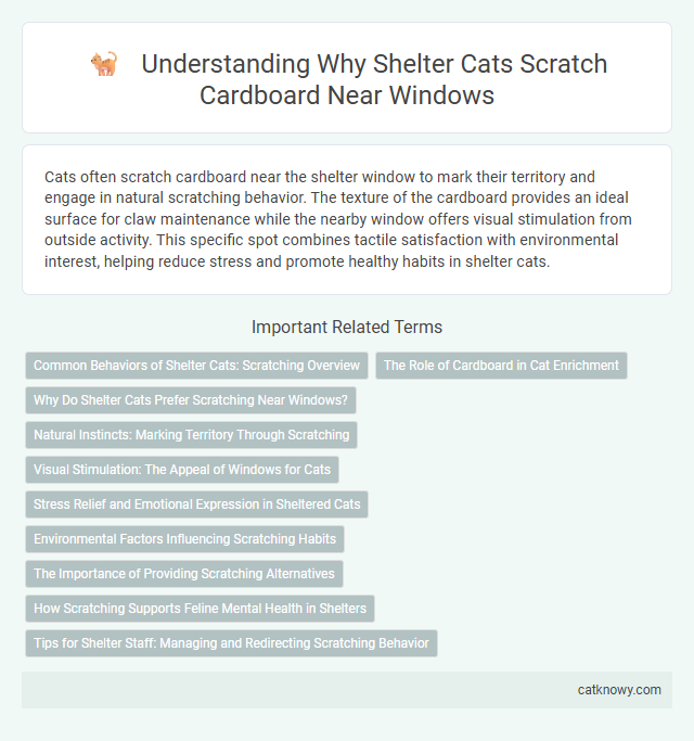 Understanding Why Shelter Cats Scratch Cardboard Near Windows