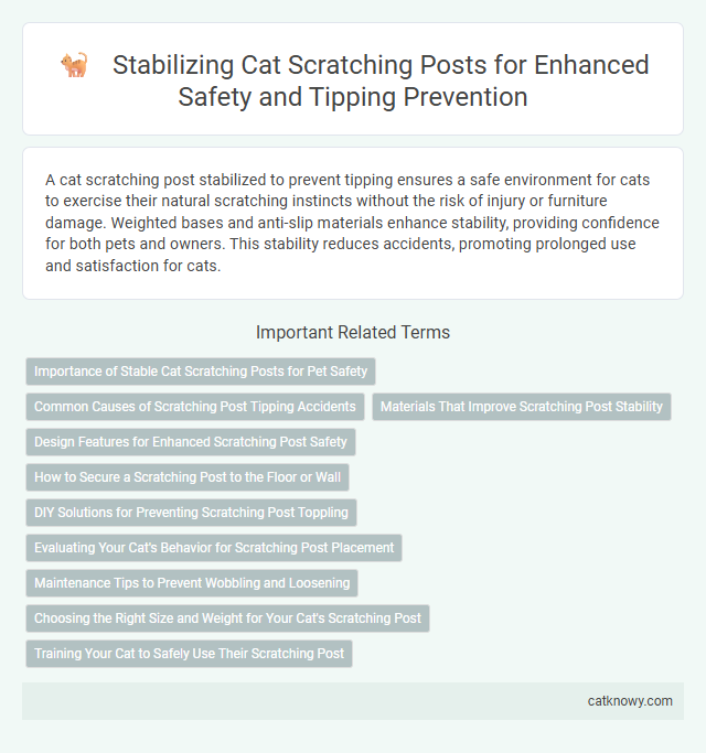 Stabilizing Cat Scratching Posts for Enhanced Safety and Tipping Prevention