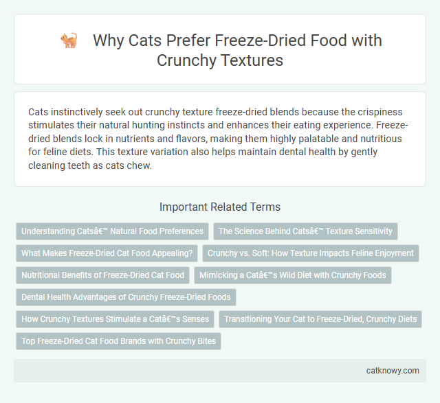 Why Cats Prefer Freeze-Dried Food with Crunchy Textures