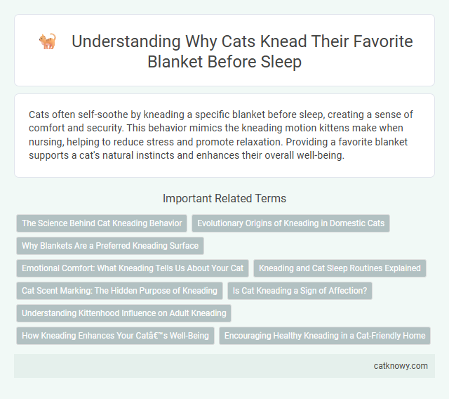 Understanding Why Cats Knead Their Favorite Blanket Before Sleep