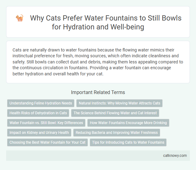 Why Cats Prefer Water Fountains to Still Bowls for Hydration and Well-being
