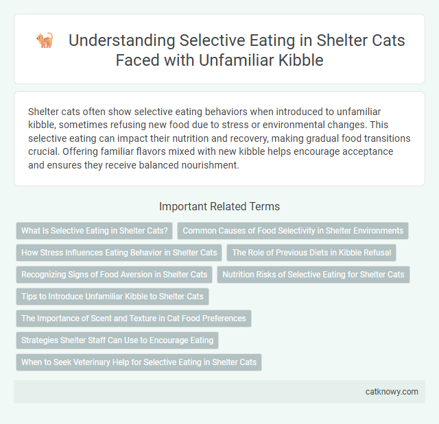 Understanding Selective Eating in Shelter Cats Faced with Unfamiliar Kibble