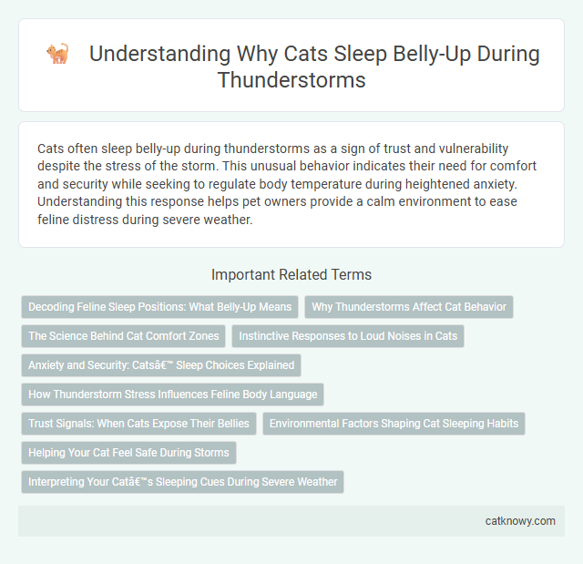Understanding Why Cats Sleep Belly-Up During Thunderstorms