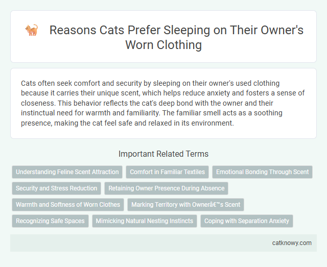 Reasons Cats Prefer Sleeping on Their Owner's Worn Clothing