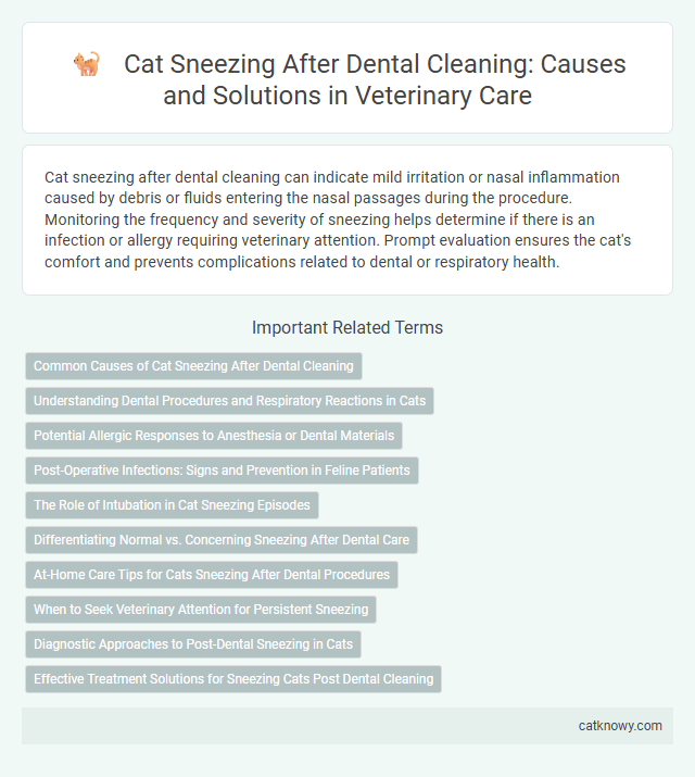 Cat Sneezing After Dental Cleaning: Causes and Solutions in Veterinary Care