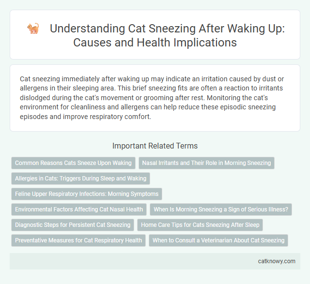 Understanding Cat Sneezing After Waking Up: Causes and Health Implications