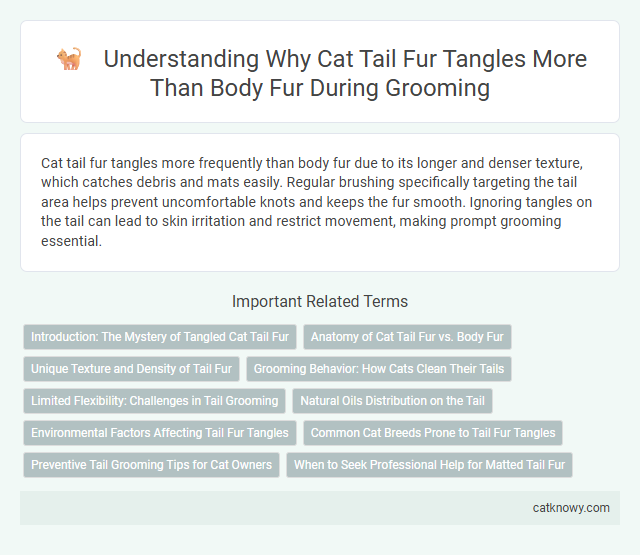 Understanding Why Cat Tail Fur Tangles More Than Body Fur During Grooming