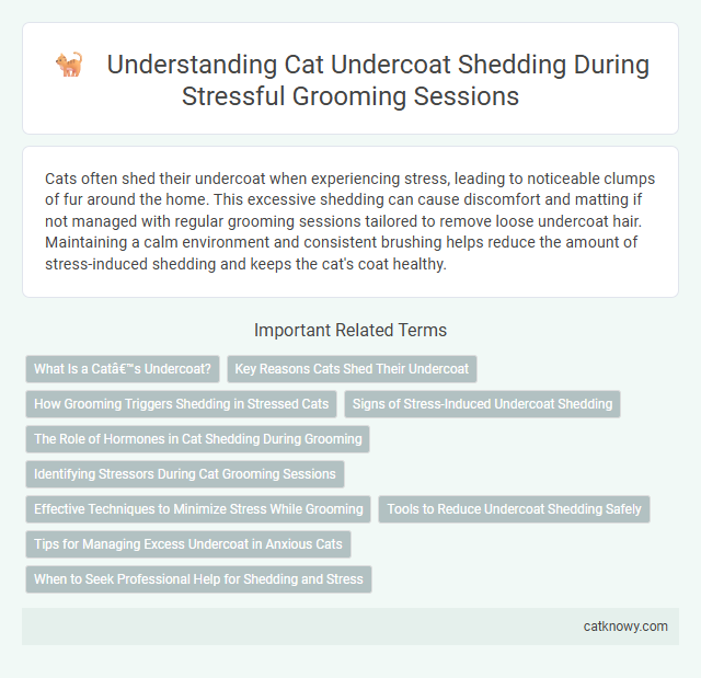 Understanding Cat Undercoat Shedding During Stressful Grooming Sessions
