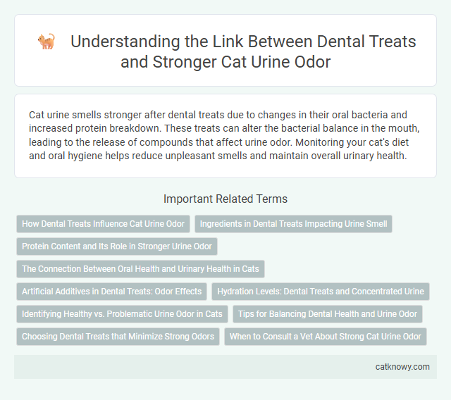 Understanding the Link Between Dental Treats and Stronger Cat Urine Odor