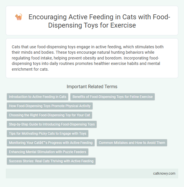 Encouraging Active Feeding in Cats with Food-Dispensing Toys for Exercise