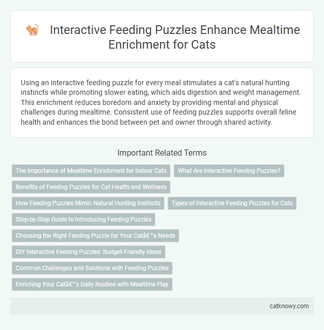 Interactive Feeding Puzzles Enhance Mealtime Enrichment for Cats
