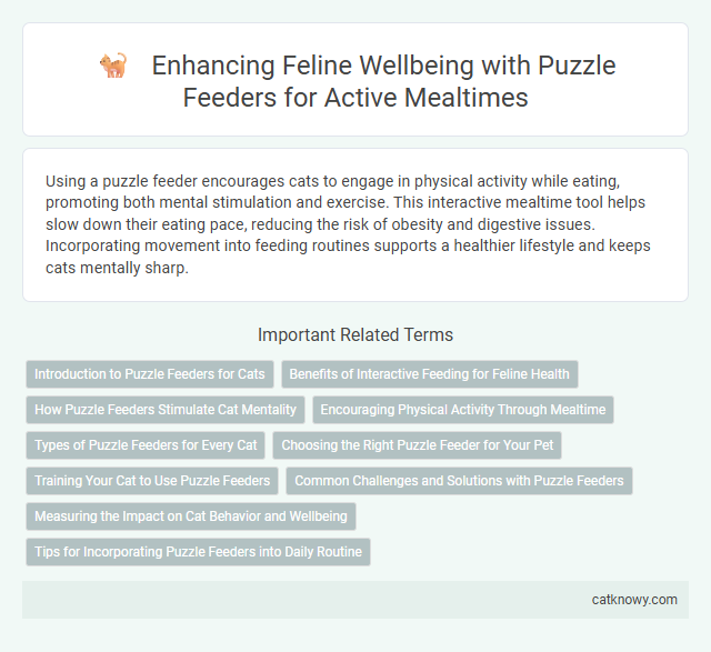 Enhancing Feline Wellbeing with Puzzle Feeders for Active Mealtimes