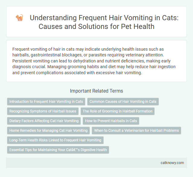 Understanding Frequent Hair Vomiting in Cats: Causes and Solutions for Pet Health