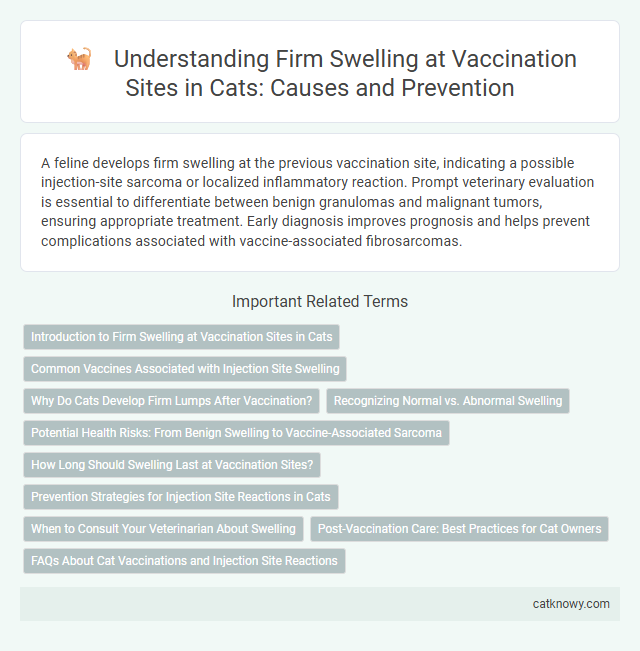 Understanding Firm Swelling at Vaccination Sites in Cats: Causes and Prevention