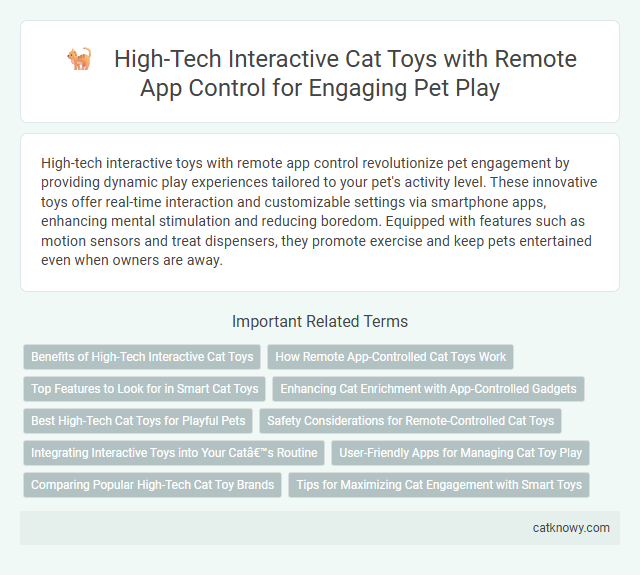 High-Tech Interactive Cat Toys with Remote App Control for Engaging Pet Play