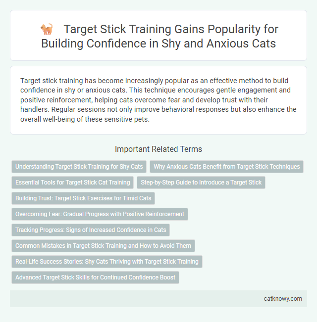 Target Stick Training Gains Popularity for Building Confidence in Shy and Anxious Cats