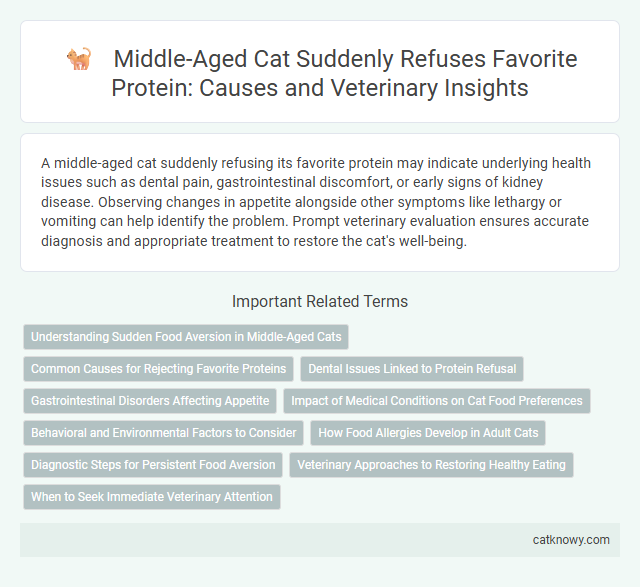 Middle-Aged Cat Suddenly Refuses Favorite Protein: Causes and Veterinary Insights