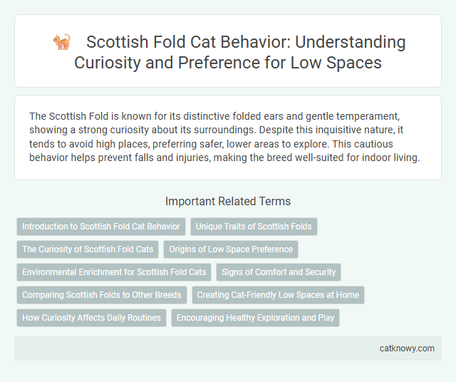 Scottish Fold Cat Behavior: Understanding Curiosity and Preference for Low Spaces