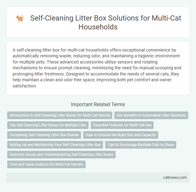 Self-Cleaning Litter Box Solutions for Multi-Cat Households