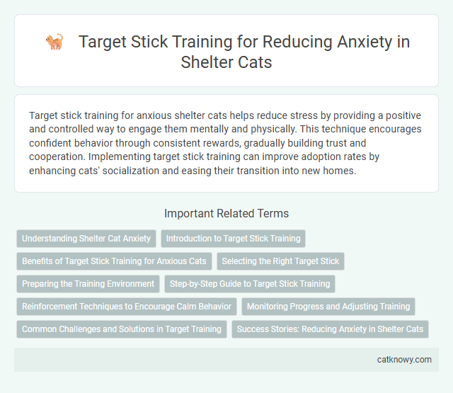 Target Stick Training for Reducing Anxiety in Shelter Cats
