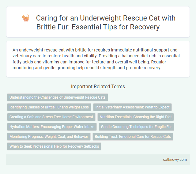 Caring for an Underweight Rescue Cat with Brittle Fur: Essential Tips for Recovery