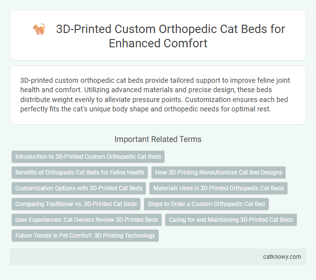 3D-Printed Custom Orthopedic Cat Beds for Enhanced Comfort