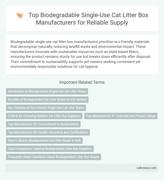 Top Biodegradable Single-Use Cat Litter Box Manufacturers for Reliable Supply