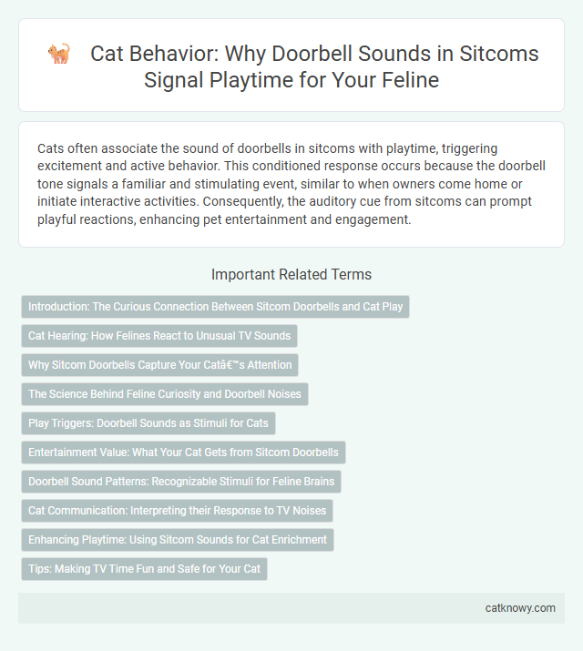 Cat Behavior: Why Doorbell Sounds in Sitcoms Signal Playtime for Your Feline