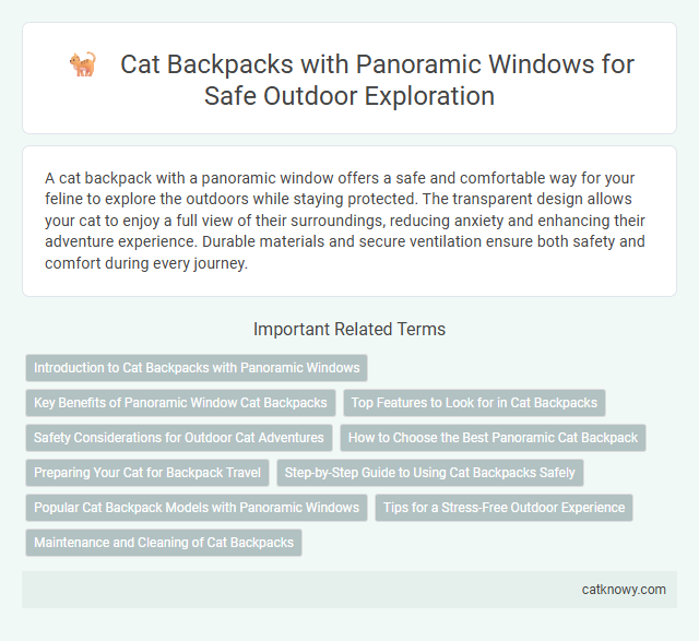Cat Backpacks with Panoramic Windows for Safe Outdoor Exploration