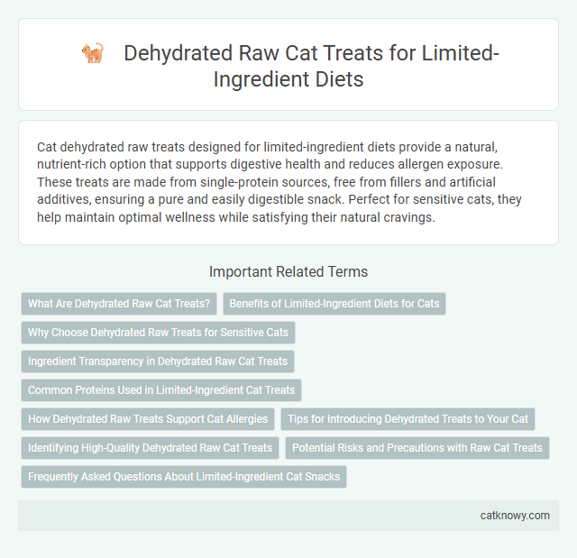 Dehydrated Raw Cat Treats for Limited-Ingredient Diets