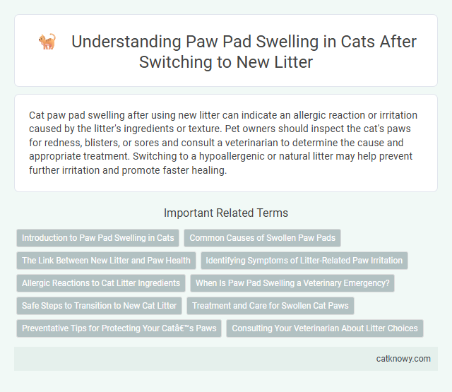 Understanding Paw Pad Swelling in Cats After Switching to New Litter
