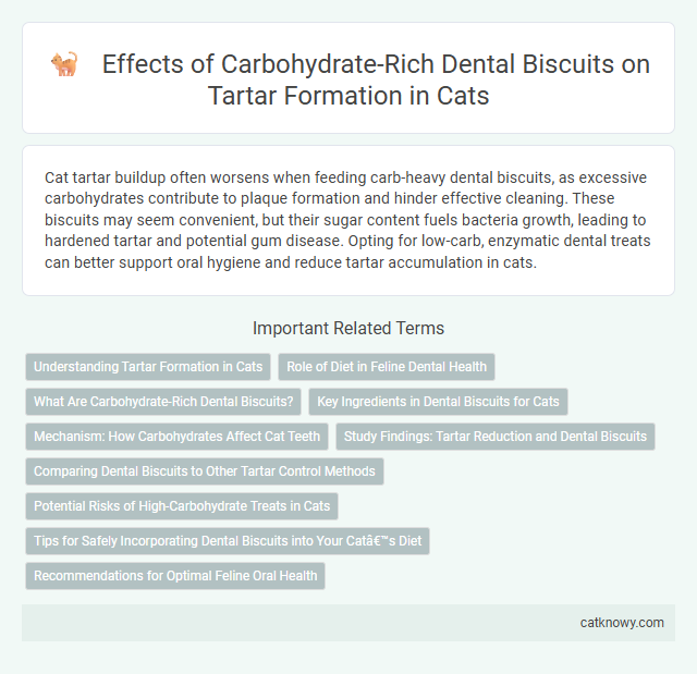 Effects of Carbohydrate-Rich Dental Biscuits on Tartar Formation in Cats