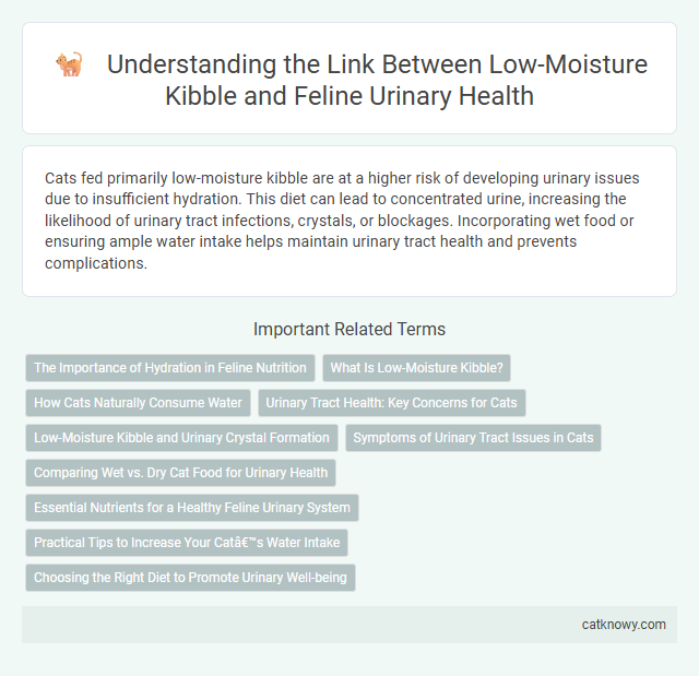 Understanding the Link Between Low-Moisture Kibble and Feline Urinary Health